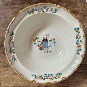 Vtg International China Co “Heartland”Stoneware 9" Vegetable Serving Bowl READ